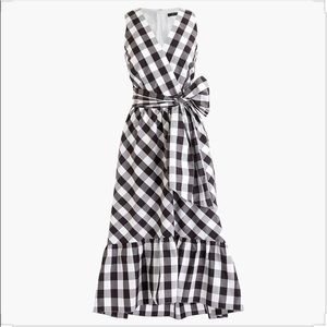 J. Crew Gingham Maxi Dress